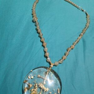 *Colar com Quartzo Rutilado - Novo