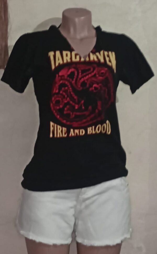 Camiseta House Of The Dragon GoT Targaryen Fire and Blood - M