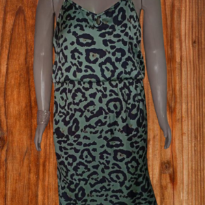 Vestido Talita Kume Verde com Oncinha - Tamanho: G