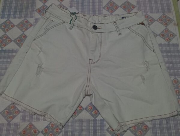 Shorts Khelf denim Branco Jeans - 38