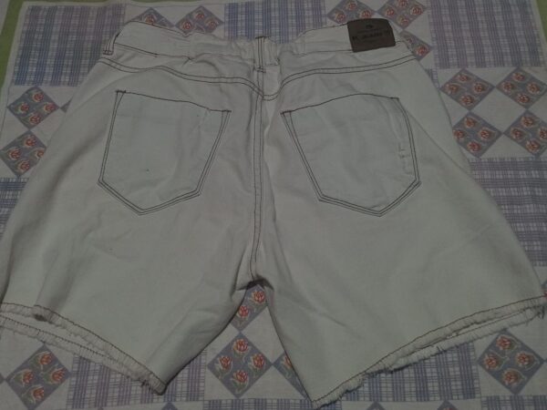 Shorts Khelf denim Branco Jeans - 38 - Image 2