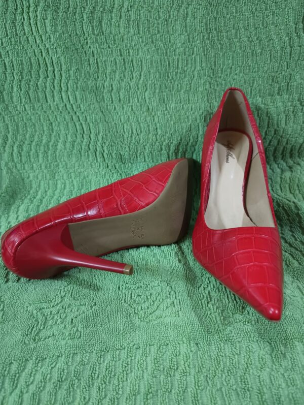 *Scarpin Soft Shoes Vermelho Croco - 39 (Novo) - Image 3
