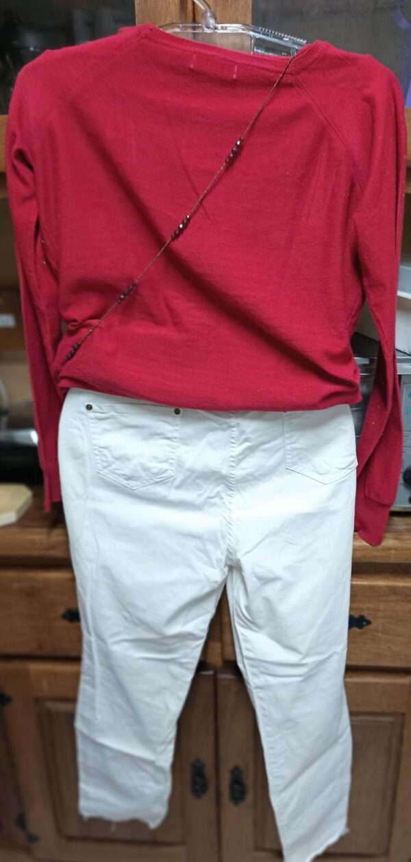 Sueter Feminino Marisa e Calça Branca Malwee - Image 2