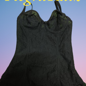Corset Preto, tamanho M.