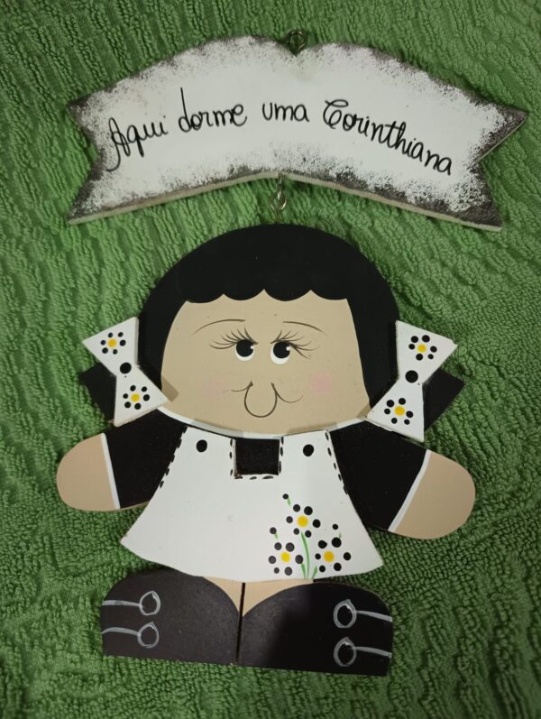 *Painel Decorativo com tema Corinthians para Meninas - (Novo)